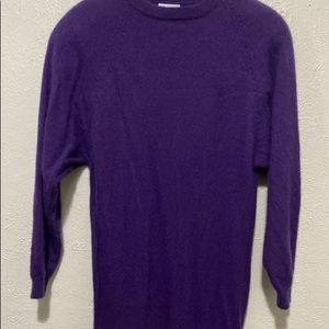 Vintage DD Sloane wool knee length purple dress M